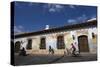 Typical street, Antigua, UNESCO World Heritage Site, Guatemala, Central America-Peter Groenendijk-Stretched Canvas