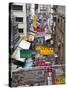 Typical Street, Hong Kong, China-Julie Eggers-Stretched Canvas