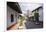 Typical street, in the distance the Parroquia de San Francisco de Assisi, Valle de Bravo, Mexico, N-Peter Groenendijk-Framed Photographic Print
