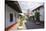 Typical street, in the distance the Parroquia de San Francisco de Assisi, Valle de Bravo, Mexico, N-Peter Groenendijk-Stretched Canvas