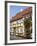 Typical Street of Pastel Houses, Aeroskobing, Aero, Denmark, Scandinavia, Europe-Ken Gillham-Framed Photographic Print