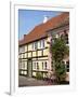 Typical Street of Pastel Houses, Aeroskobing, Aero, Denmark, Scandinavia, Europe-Ken Gillham-Framed Photographic Print