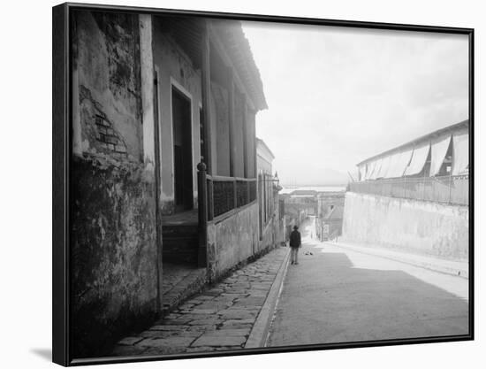 Typical Street, Santiago De Cuba-null-Framed Photo