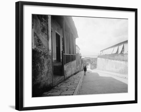 Typical Street, Santiago De Cuba-null-Framed Photo