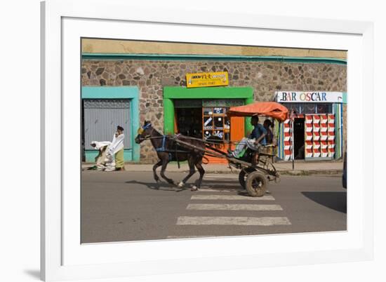 Typical Street Scene, Gonder, Gonder Region, Ethiopia, Africa-Gavin Hellier-Framed Photographic Print