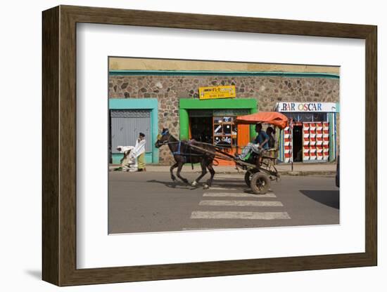 Typical Street Scene, Gonder, Gonder Region, Ethiopia, Africa-Gavin Hellier-Framed Photographic Print