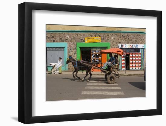 Typical Street Scene, Gonder, Gonder Region, Ethiopia, Africa-Gavin Hellier-Framed Photographic Print