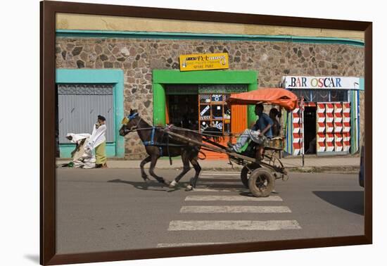 Typical Street Scene, Gonder, Gonder Region, Ethiopia, Africa-Gavin Hellier-Framed Photographic Print