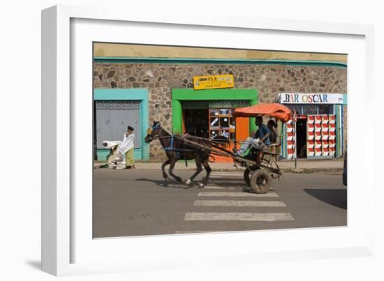 Typical Street Scene, Gonder, Gonder Region, Ethiopia, Africa-Gavin Hellier-Framed Photographic Print