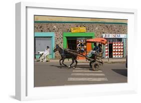 Typical Street Scene, Gonder, Gonder Region, Ethiopia, Africa-Gavin Hellier-Framed Photographic Print