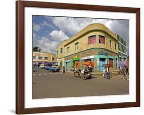 Typical Street Scene in Gonder, Gonder, Gonder Region, Ethiopia, Africa-Gavin Hellier-Framed Photographic Print