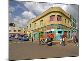 Typical Street Scene in Gonder, Gonder, Gonder Region, Ethiopia, Africa-Gavin Hellier-Mounted Photographic Print