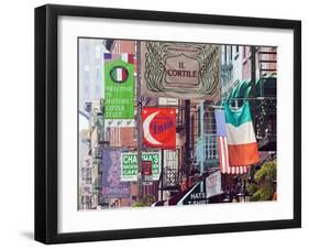 Typical Street Scene in Little Italy, Manhattan, New York, USA-Gavin Hellier-Framed Photographic Print