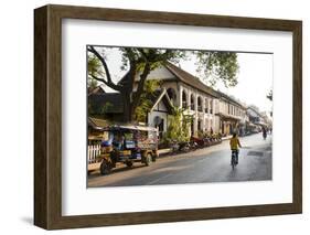 Typical Street Sscene, Luang Prabang, Laos, Indochina, Southeast Asia, Asia-Jordan Banks-Framed Photographic Print