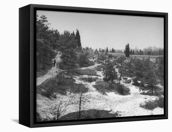 Typical Terrain on Pine Valley Golf Course, Where Masters Golf Tournament Is Being Held-null-Framed Stretched Canvas