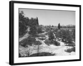 Typical Terrain on Pine Valley Golf Course, Where Masters Golf Tournament Is Being Held-null-Framed Photographic Print