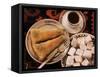 Typical Turkish Desserts - Baklava, Loukoumi (Turkish Delight), and Turkish Coffee, Turkey, Eurasia-Michael Short-Framed Stretched Canvas