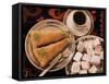 Typical Turkish Desserts - Baklava, Loukoumi (Turkish Delight), and Turkish Coffee, Turkey, Eurasia-Michael Short-Framed Stretched Canvas