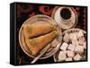 Typical Turkish Desserts - Baklava, Loukoumi (Turkish Delight), and Turkish Coffee, Turkey, Eurasia-Michael Short-Framed Stretched Canvas