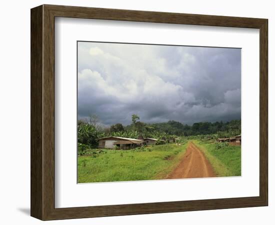 Typical Village in Western Cameroon, Africa-Julia Bayne-Framed Photographic Print