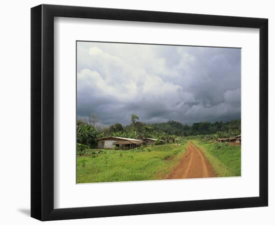 Typical Village in Western Cameroon, Africa-Julia Bayne-Framed Photographic Print