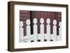 Typical white picket fence, Shaker Village of Pleasant Hill, Harrodsburg, Kentucky-Adam Jones-Framed Photographic Print