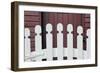 Typical white picket fence, Shaker Village of Pleasant Hill, Harrodsburg, Kentucky-Adam Jones-Framed Photographic Print