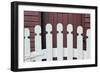 Typical white picket fence, Shaker Village of Pleasant Hill, Harrodsburg, Kentucky-Adam Jones-Framed Photographic Print