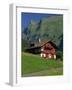 Typical Wooden Chalet with Colourful Shutters, Grindelwald, Bern, Switzerland, Europe-Tomlinson Ruth-Framed Photographic Print