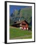 Typical Wooden Chalet with Colourful Shutters, Grindelwald, Bern, Switzerland, Europe-Tomlinson Ruth-Framed Photographic Print