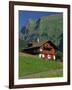 Typical Wooden Chalet with Colourful Shutters, Grindelwald, Bern, Switzerland, Europe-Tomlinson Ruth-Framed Photographic Print