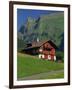 Typical Wooden Chalet with Colourful Shutters, Grindelwald, Bern, Switzerland, Europe-Tomlinson Ruth-Framed Photographic Print