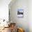 Typical wooden hut framed by woods and snowy peaks, Langwies, district of Plessur, Canton of Graubu-Roberto Moiola-Stretched Canvas displayed on a wall