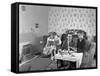 Typical Working Class Living Room Scene with Family, 11 July 1962-Michael Walters-Framed Stretched Canvas