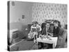 Typical Working Class Living Room Scene with Family, 11 July 1962-Michael Walters-Stretched Canvas