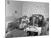 Typical Working Class Living Room Scene with Family, 11 July 1962-Michael Walters-Mounted Photographic Print