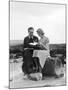 Typing on the Beach-null-Mounted Photographic Print
