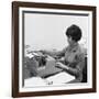 Typist, 1967-Michael Walters-Framed Premium Photographic Print