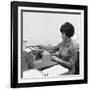 Typist, 1967-Michael Walters-Framed Premium Photographic Print