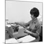 Typist, 1967-Michael Walters-Mounted Premium Photographic Print