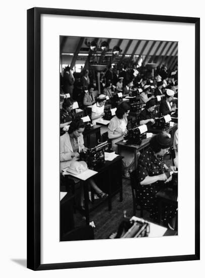 Typists Working, Italy, 1938-Armando Bruni-Framed Giclee Print
