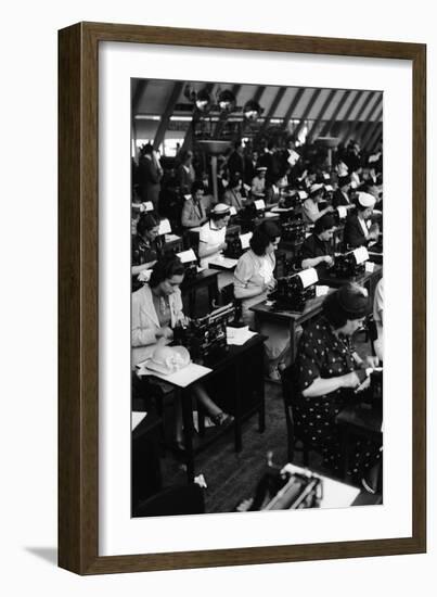 Typists Working, Italy, 1938-Armando Bruni-Framed Giclee Print