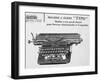 Typo, Typewriter Advertisement, 20th Century-null-Framed Giclee Print