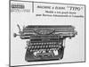 Typo, Typewriter Advertisement, 20th Century-null-Mounted Giclee Print