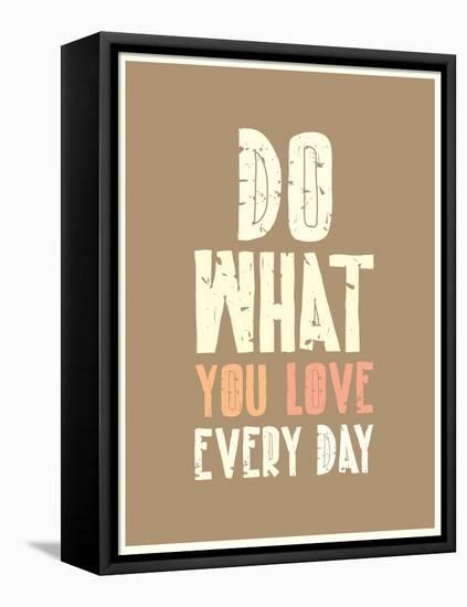 Typographic Background Design-Vanzyst-Framed Stretched Canvas