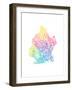 Typographic Brooklyn Spring-CAPow-Framed Art Print