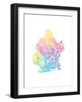 Typographic Brooklyn Spring-CAPow-Framed Art Print