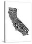 Typographic California-CAPow-Stretched Canvas