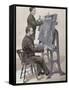 Typographic Composing New Machine by W. Meyer for 'Artistic Illustration', 1885-Prisma Archivo-Framed Stretched Canvas