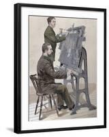 Typographic Composing New Machine by W. Meyer for 'Artistic Illustration', 1885-Prisma Archivo-Framed Photographic Print